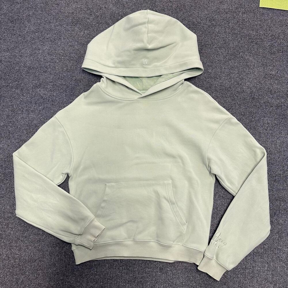 BuffBunny Collection Womens Cloud Crop Hoodie 4 Way Stretch Workout Sweatshirt S